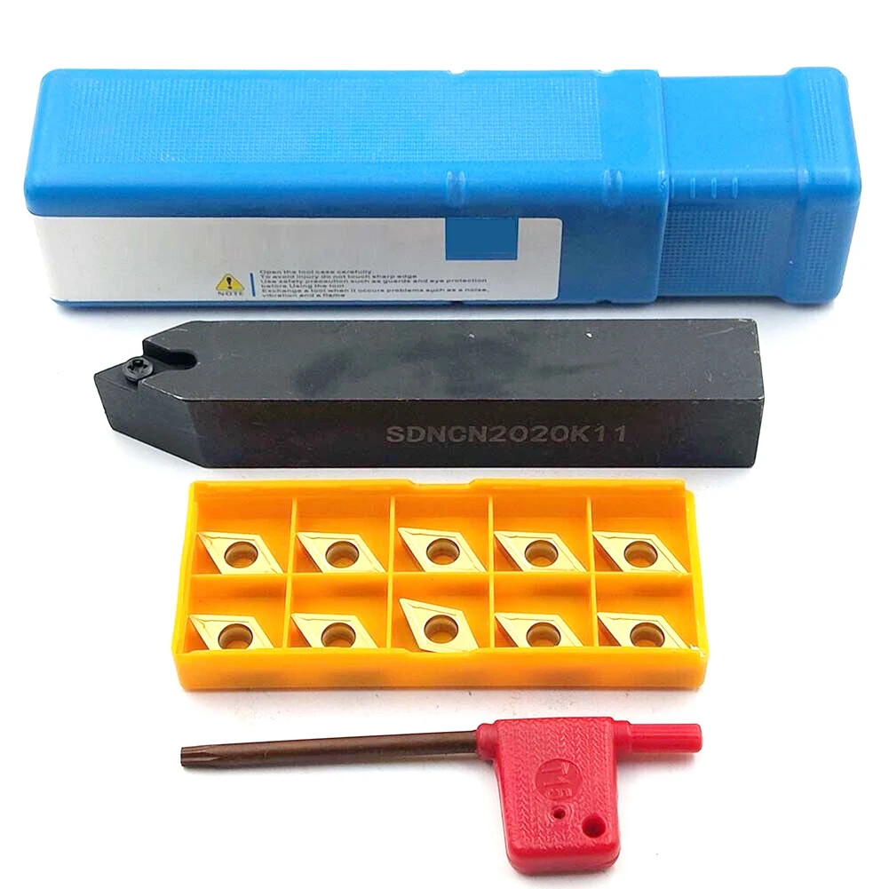 1pcs SDNCN2020K11 20mm External Lathe Turning Tool Holder With 10PCS DCMT11T304 DCMT32.51 Insert For Lathe Processing
1pcs SDNCN2020K11 20mm External Lathe Turning Tool Holder With 10PCS DCMT11T304 DCMT32.51 Insert For Lathe Processing