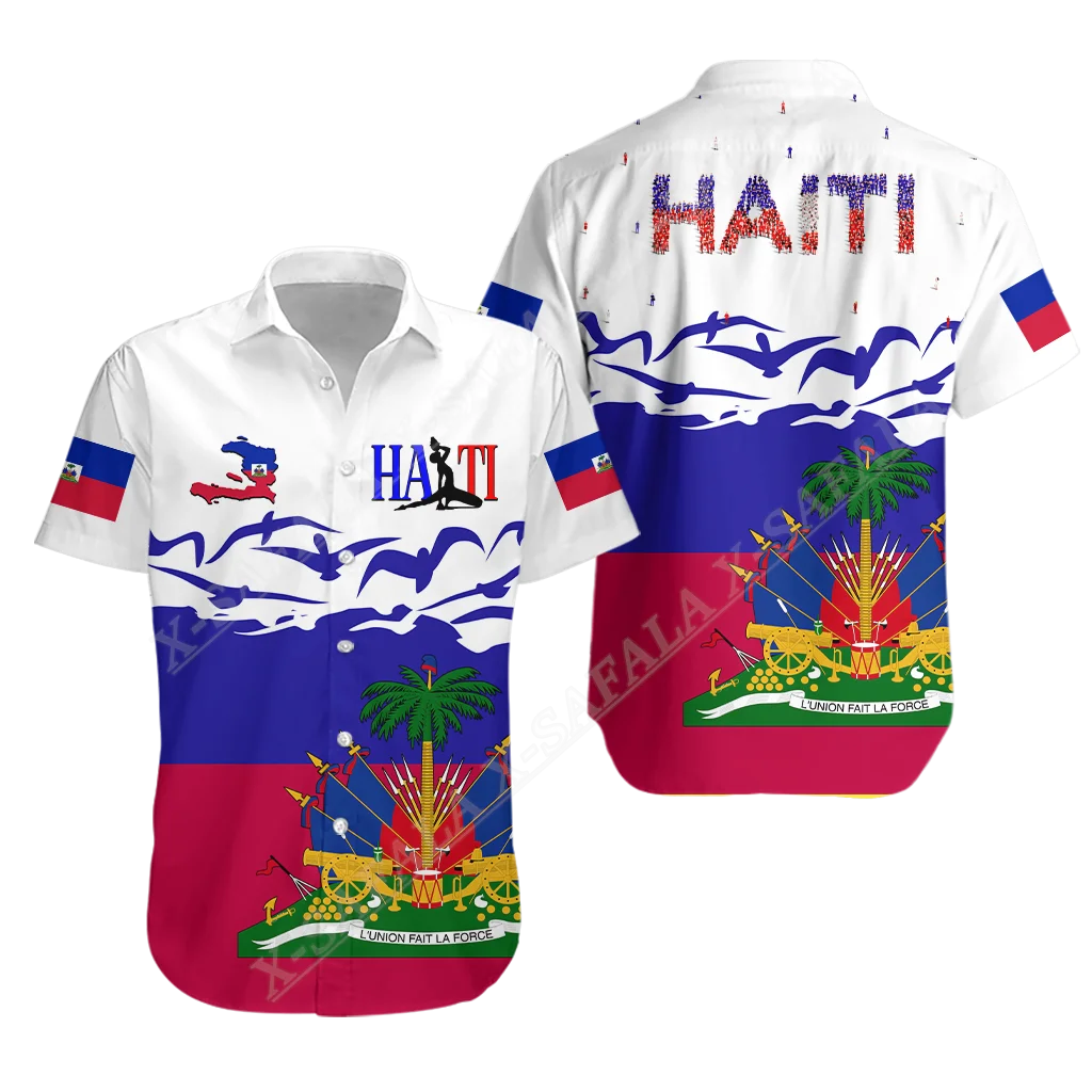 Proud HAITI Coat Of Arms Flag Style 3D Print Mens Hawaiian Beach Shirt High Quality Button Fashion Short Sleeve Tops
Proud HAITI Coat Of Arms Flag Style 3D Print Mens Hawaiian Beach Shirt High Quality Button Fashion Short Sleeve Tops