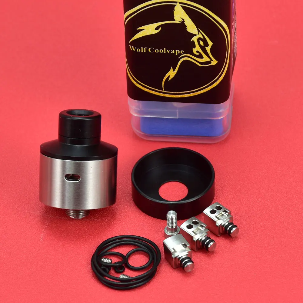 

Испаритель Wolfcoolvape WICK'D W2CK'D rda mtl BF RDA, перестраиваемый капающий атомайзер, 22 мм, одинарная катушка rda 316ss rda mtl