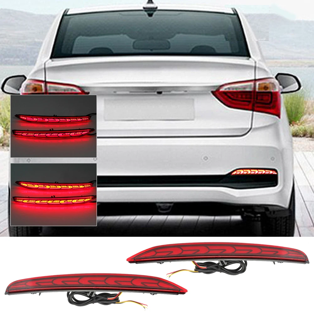 2Pcs Rear Bumper Reflector Lights For Hyundai Xcent I10 2018 LED Driving Brake Turn Singal Tail Lamps High Low Beam 12V Red
2Pcs Rear Bumper Reflector Lights For Hyundai Xcent I10 2018 LED Driving Brake Turn Singal Tail Lamps High Low Beam 12V Red