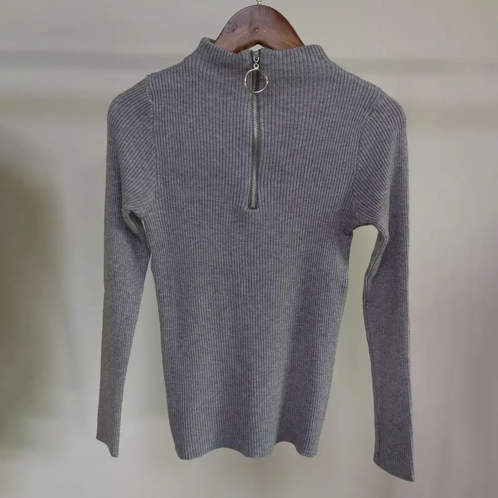 Sweater Top Stylish Autumn Winter Women's Knitted Pullover Sweater Half Turtleneck Zipper Neckline Slim for Office for Autumn
Sweater Top Stylish Autumn Winter Women's Knitted Pullover Sweater Half Turtleneck Zipper Neckline Slim for Office for Autumn