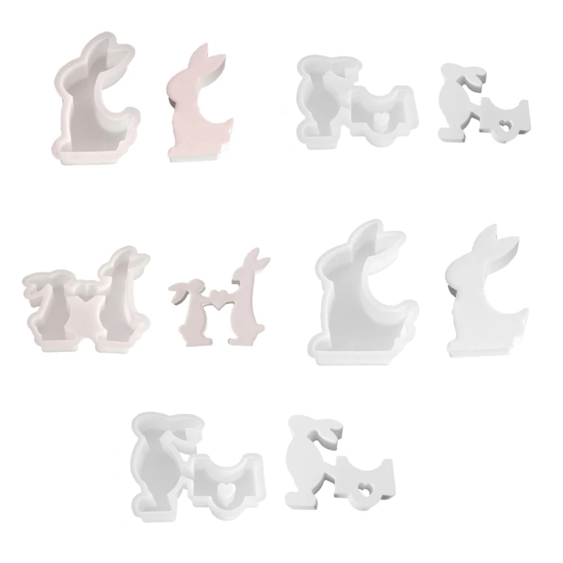 Rabbit Silicone Mold DIY Wax Molds Casting Mould Handmade Animal Resin Molds Desktop Ornaments
Rabbit Silicone Mold DIY Wax Molds Casting Mould Handmade Animal Resin Molds Desktop Ornaments