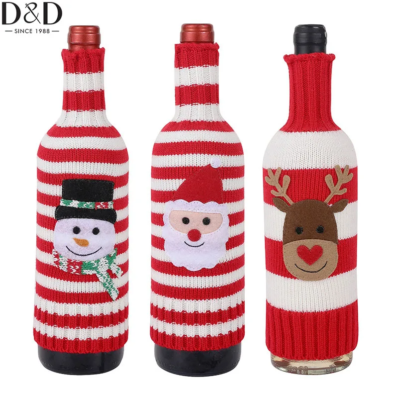 D&D Christmas Wine Bottle Covers Decorations Home Ornaments Knit Cover for Wine Bottle Bags Christmas Decorations Party Gifts
D&D Christmas Wine Bottle Covers Decorations Home Ornaments Knit Cover for Wine Bottle Bags Christmas Decorations Party Gifts