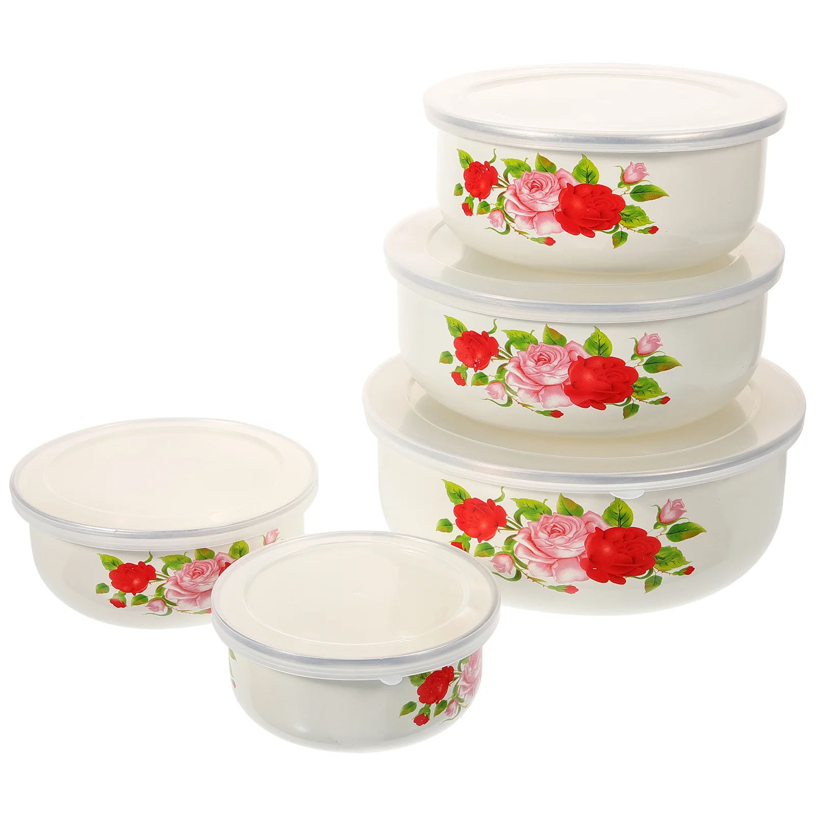 Dish Sets Lids Set Enamel Basin Nesting Storage Fruit Cereal Ice Cream Salads Kitchen Serving
Dish Sets Lids Set Enamel Basin Nesting Storage Fruit Cereal Ice Cream Salads Kitchen Serving