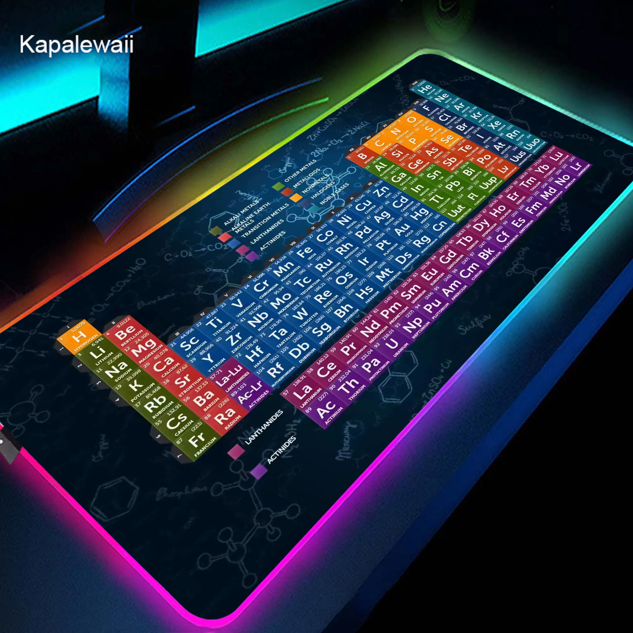Periodic Table RGB Mouse Pad LED Luminous Gaming Mousemat Large Desk Mat Gamer Accessoires Mousepad Speed Keyboard Pads XXL
Periodic Table RGB Mouse Pad LED Luminous Gaming Mousemat Large Desk Mat Gamer Accessoires Mousepad Speed Keyboard Pads XXL
