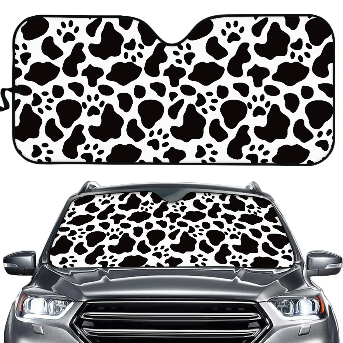 Cow Skin Pattern Design Printed Car Accessories UV Protect Foldable Vehicles Universal Windshield Sunshade Interior Protection
Cow Skin Pattern Design Printed Car Accessories UV Protect Foldable Vehicles Universal Windshield Sunshade Interior Protection