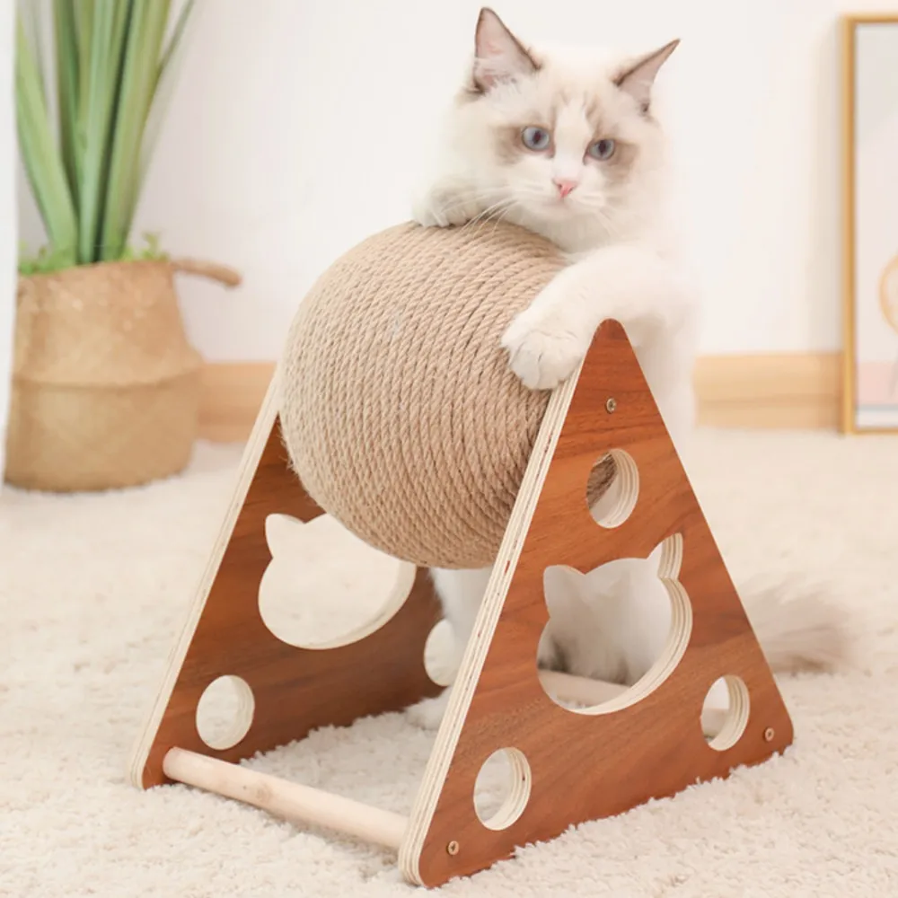 Cat Scratching Ball Toy Wear-Resistant Grinding Paw Board Natural Sisal Cat Ball Solid Wood Scratcher Pet Interactive Toy Suppli
Cat Scratching Ball Toy Wear-Resistant Grinding Paw Board Natural Sisal Cat Ball Solid Wood Scratcher Pet Interactive Toy Suppli