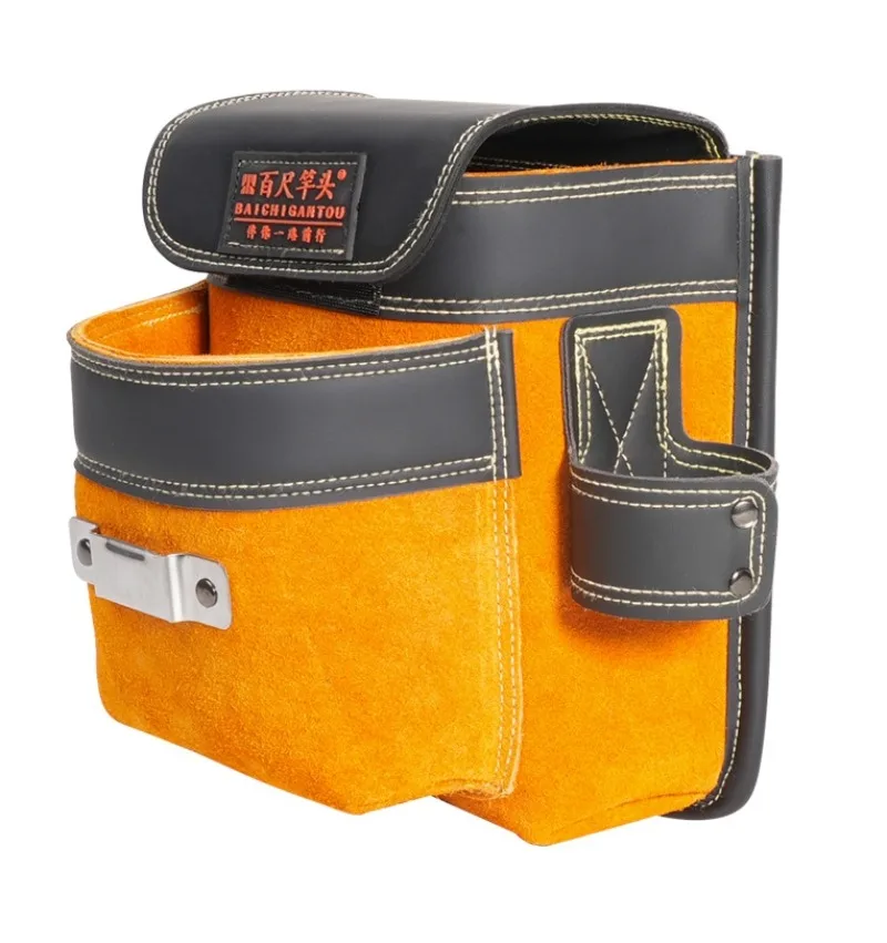 Cowhide Nail Bag Carpenter's Nail Waist Bag Construction Site Decoration Special Nail Tool Bag
Cowhide Nail Bag Carpenter's Nail Waist Bag Construction Site Decoration Special Nail Tool Bag