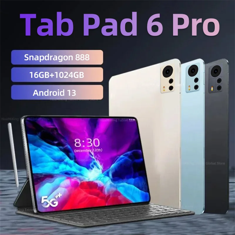 2023 Original Global Version Tablet Android 13 Pad 6 Pro 16GB+512GB Snapdragon 888 Tablet PC 5G Dual SIM Card or WIFI HD 4K Mi
2023 Original Global Version Tablet Android 13 Pad 6 Pro 16GB+512GB Snapdragon 888 Tablet PC 5G Dual SIM Card or WIFI HD 4K Mi