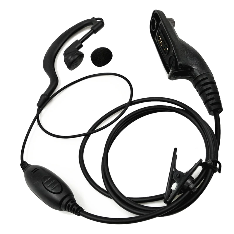 

PTT Earpiece Headset Mic Ear Hook For Xir P8268 P8668 APX6000 APX7000 APX2000 DP3400 DP3600 DP4400 DP4800 DGP6150 Walkie Talkie