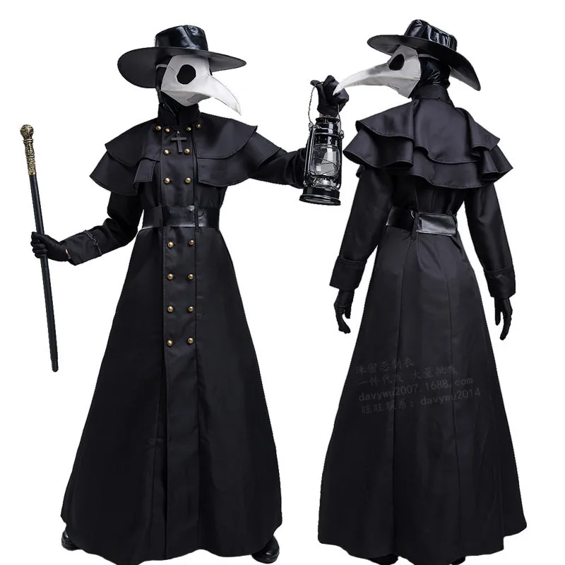 Halloween Medieval Hooded Robe Plague Doctor Costume Mask Hat for Men Monk Cosplay Steampunk Priest Horror Wizard Cloak Cape 5XL
Halloween Medieval Hooded Robe Plague Doctor Costume Mask Hat for Men Monk Cosplay Steampunk Priest Horror Wizard Cloak Cape 5XL