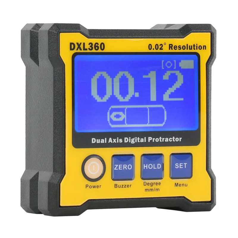 DXL360 Digital Angle Protractor High-precision Dual-axis Digital Display Level Measuring Instrument USB Adapter 100-240V
DXL360 Digital Angle Protractor High-precision Dual-axis Digital Display Level Measuring Instrument USB Adapter 100-240V