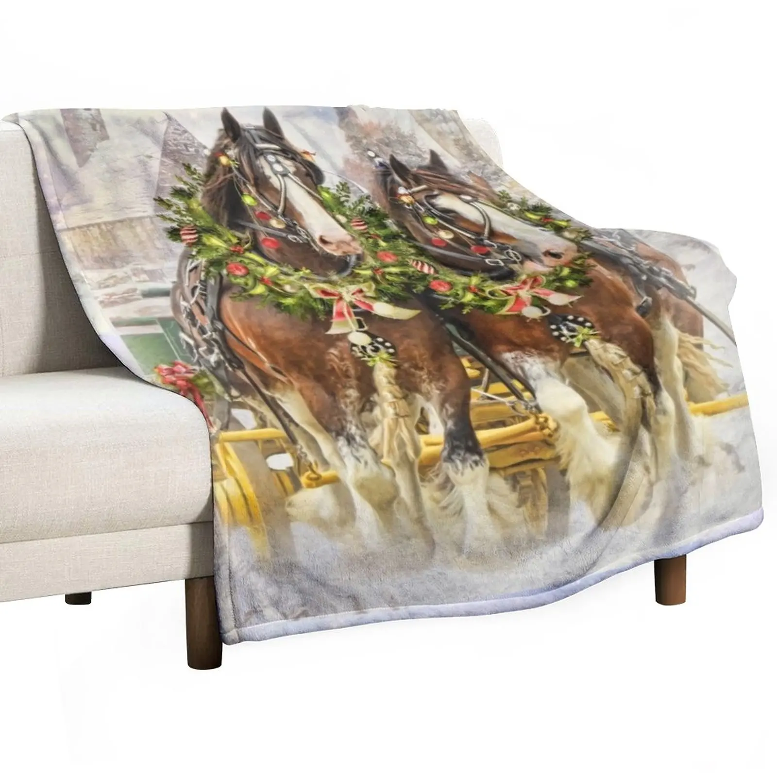 Christmas Clydesdales Throw Blanket Soft Plush Plaid Designer Blankets Decorative Throw Blanket Furry Blankets
Christmas Clydesdales Throw Blanket Soft Plush Plaid Designer Blankets Decorative Throw Blanket Furry Blankets