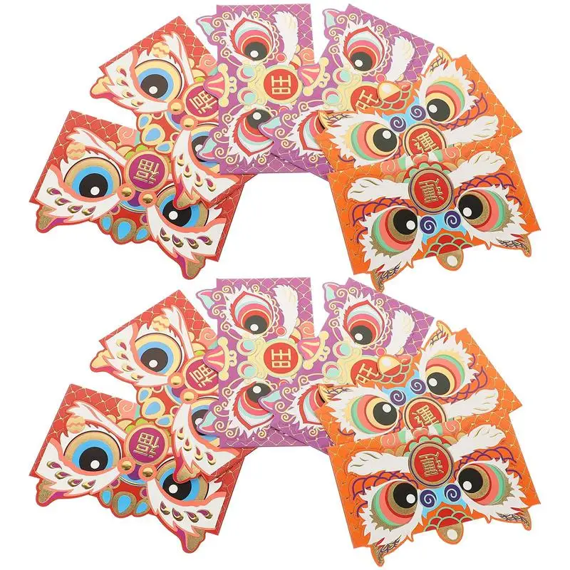12Pcs Chinese Style Hong Bao Lucky Money Present Envelope Spring Festival Money Pocket New Year Packet Traditional Red Pocket
12Pcs Chinese Style Hong Bao Lucky Money Present Envelope Spring Festival Money Pocket New Year Packet Traditional Red Pocket