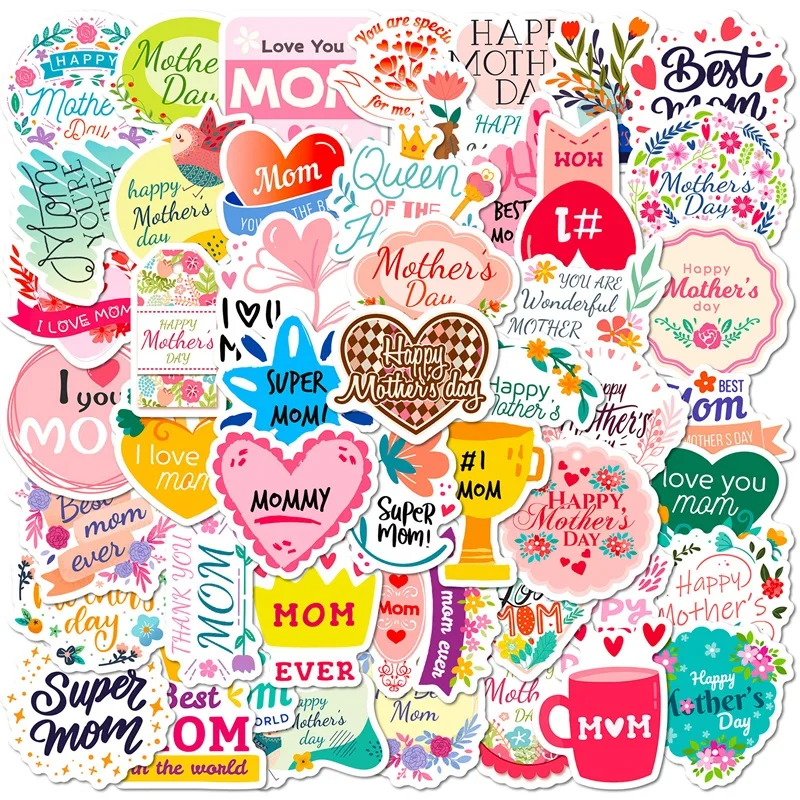 10/30/50PCS Cute English Word MOTHER'S DAY PVC Sticker Aesthetic DIY Decoration Scrapbooking Stationery School Supplies for Kids
10/30/50PCS Cute English Word MOTHER'S DAY PVC Sticker Aesthetic DIY Decoration Scrapbooking Stationery School Supplies for Kids