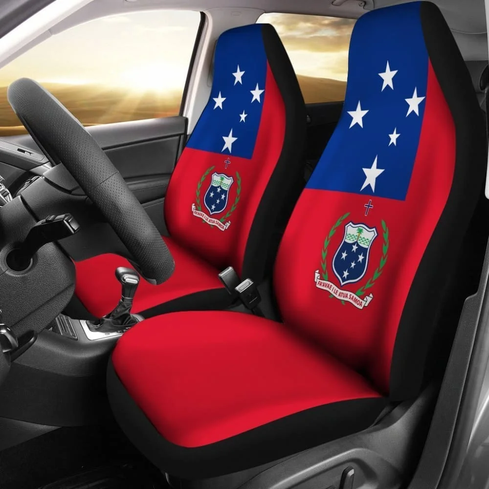 Samoa Car Seat Cover Samoa Flag Coat Of Arms,Pack of 2 Universal Front Seat Protective Cover
Samoa Car Seat Cover Samoa Flag Coat Of Arms,Pack of 2 Universal Front Seat Protective Cover