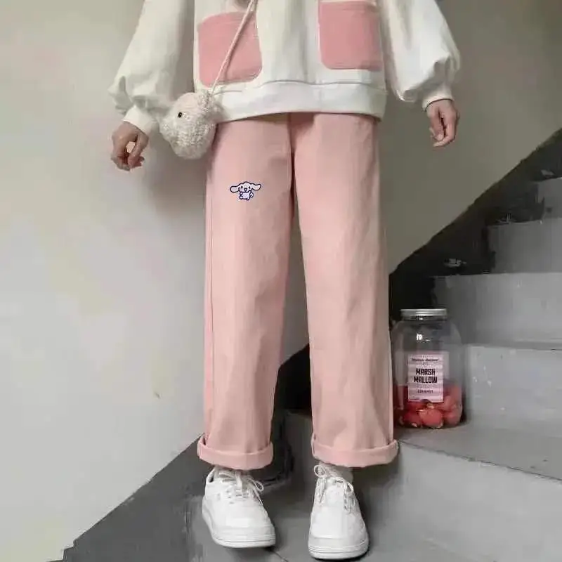 Kawaii Sanrio Anime Cinnamoroll Cute Cartoon Pattern Solid Color Winter Plush Warm Straight Leg Pants Gifts for Girls
Kawaii Sanrio Anime Cinnamoroll Cute Cartoon Pattern Solid Color Winter Plush Warm Straight Leg Pants Gifts for Girls