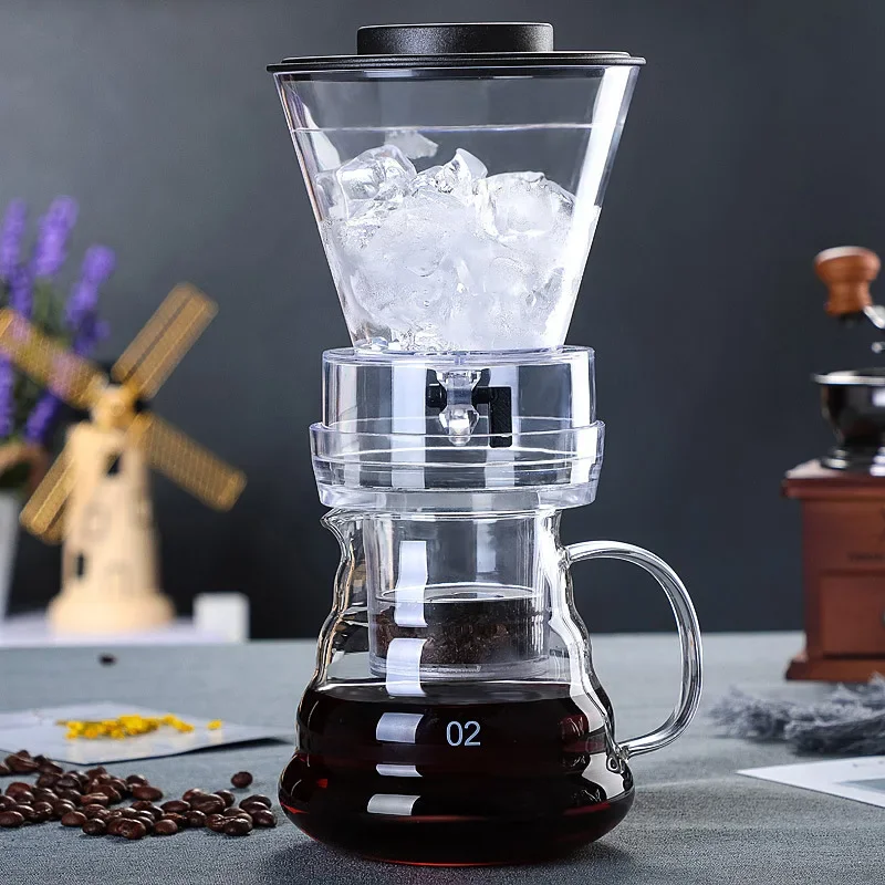 

Drip Coffee Kettle Cold Brew Coffee Maker Barista Accessories Pot Dripper Supplies Glass Coffeeware Kitchen Dining Bar Home