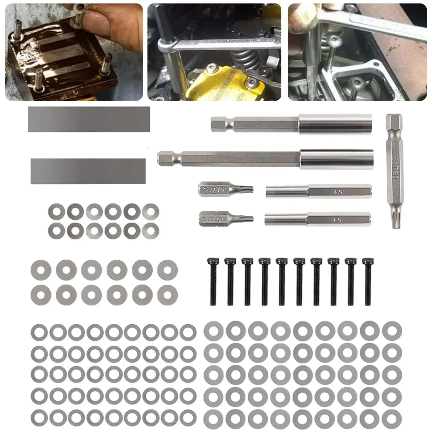 

ТМ Инжекторная Настройка Shim Kit для 1994-2003 Ford 7.3L Powerstroke, International T444E / DT466e / 1530E. (134 шт.)