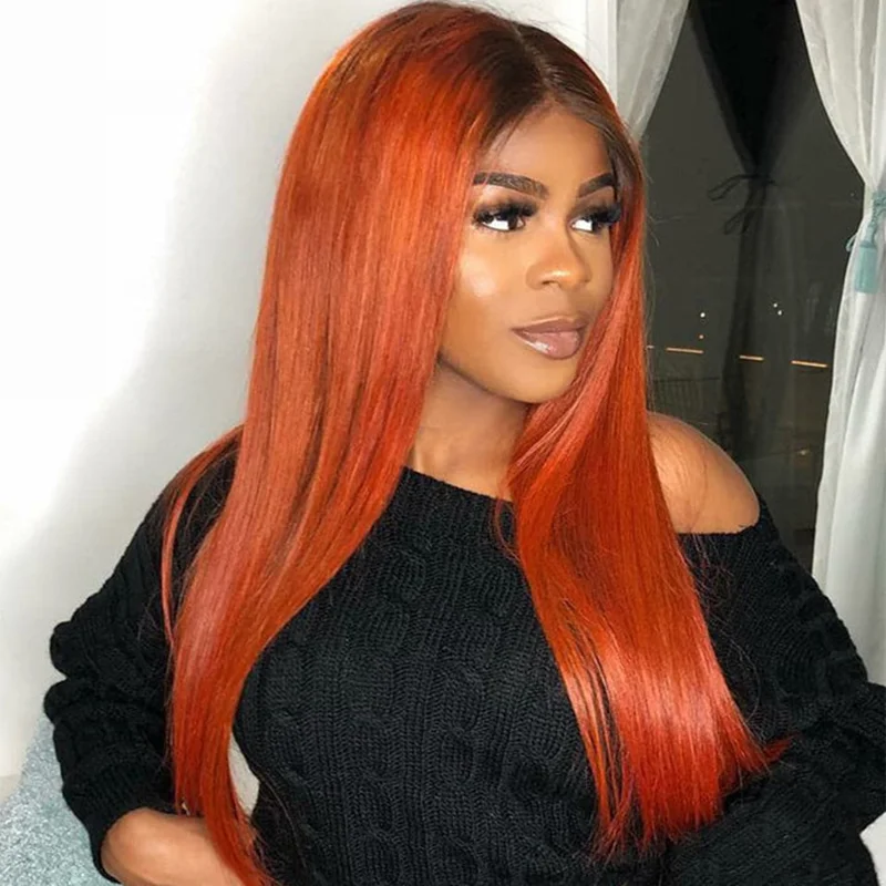 Ginger Orange Lace Front Wig for Black Women, Bone Straight Human Hair Wig, Ombre Color, Short Bob, 1B Orange 16-32inches
Ginger Orange Lace Front Wig for Black Women, Bone Straight Human Hair Wig, Ombre Color, Short Bob, 1B Orange 16-32inches