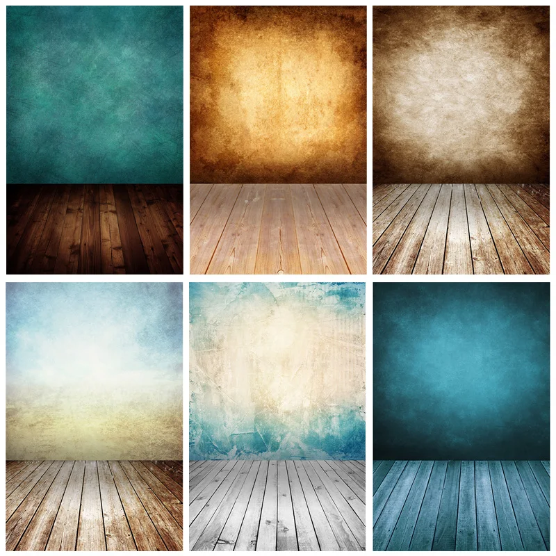 

ZHISUXI Portrait Cloth Photography Backdrops Prop Wooden Planks Theme Photography Background JDB-01