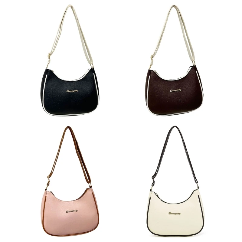 

Женская контрастная цветная сумка на плечо, модная сумка для подмышек, простая сумка через плечо