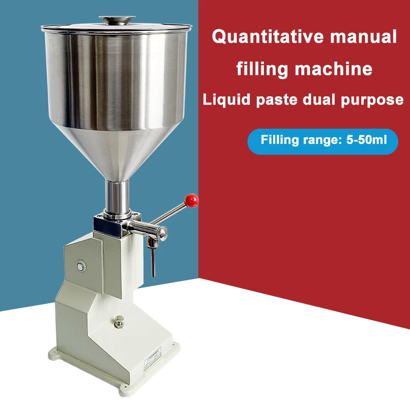 A03 Manual Paste Filling Machine Stainless Steel Gel Filler Honey Tomato Cream Water 5-50ml Adjustable
A03 Manual Paste Filling Machine Stainless Steel Gel Filler Honey Tomato Cream Water 5-50ml Adjustable