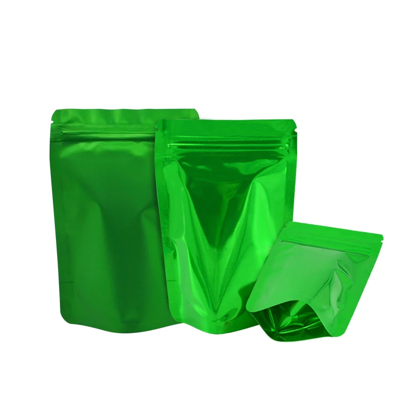 Green Color Pouches Stand Up Zip Lock Foil Bag Gift Candy Party Tea Chips Coffee Bags Aluminum Foil Bag Customized Logo
Green Color Pouches Stand Up Zip Lock Foil Bag Gift Candy Party Tea Chips Coffee Bags Aluminum Foil Bag Customized Logo
