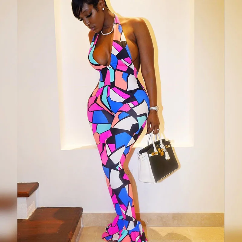 Sexy Colorful Plaid Bodycon Jumpsuit Women 2022 Fare Pants Halter Backless Skinny Midnight Party Club Overalls Female Romper
Sexy Colorful Plaid Bodycon Jumpsuit Women 2022 Fare Pants Halter Backless Skinny Midnight Party Club Overalls Female Romper