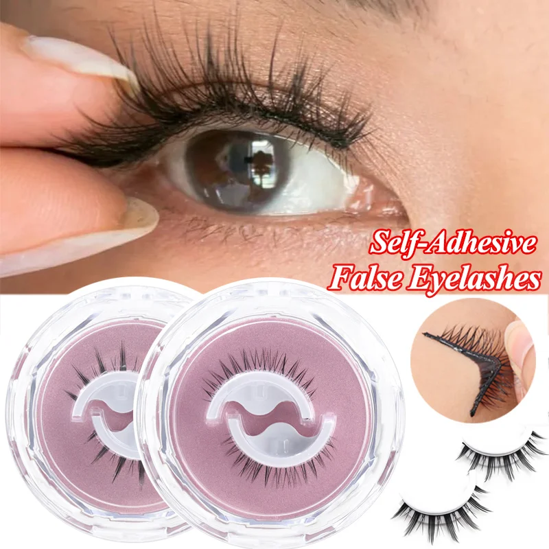 1Pair Reusable Self-adhesive False Eyelashes 3D Mink Lashes Glue-free Eyelash Extension Natural Fake Eyelash Eyes Makeup Tools
1Pair Reusable Self-adhesive False Eyelashes 3D Mink Lashes Glue-free Eyelash Extension Natural Fake Eyelash Eyes Makeup Tools