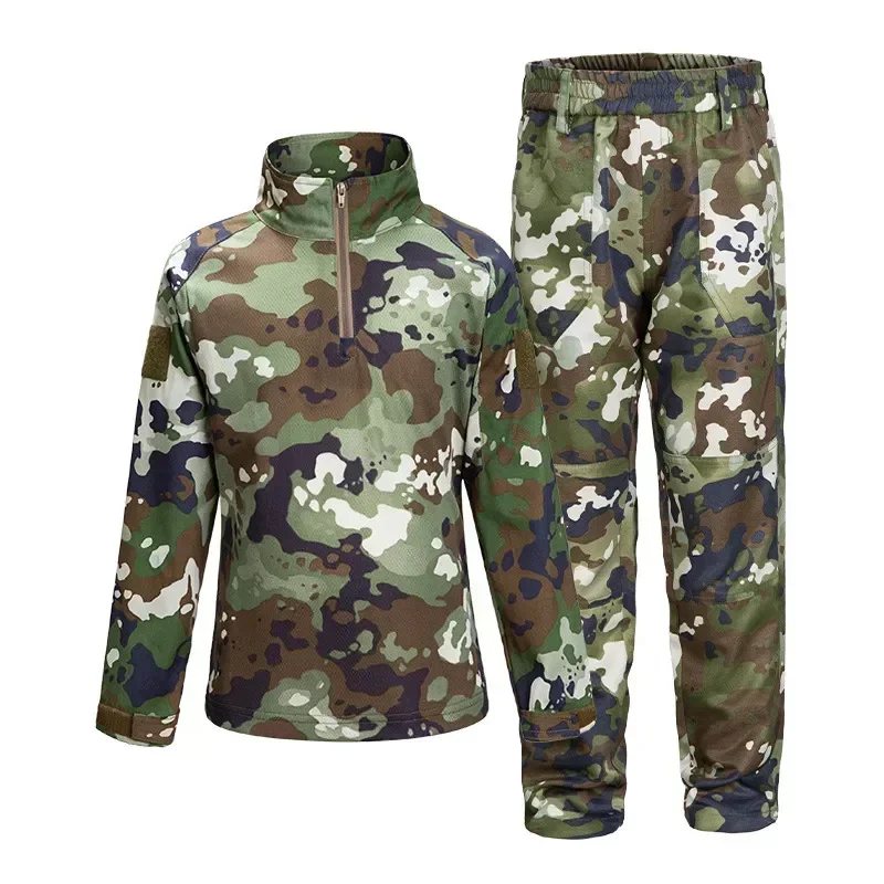 Military Uniform Long Sleeve Children Training Suit Development Camouflage Camp Summer School Breathable Outdoor Student
Military Uniform Long Sleeve Children Training Suit Development Camouflage Camp Summer School Breathable Outdoor Student