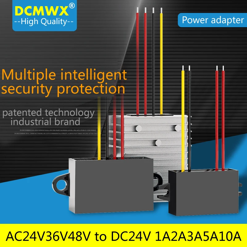 AC36V48V buck to DC24V step-down Voltage transformer 2A3A6A High Power ac24V to dc24V Vehicle power converters waterproof moudle
AC36V48V buck to DC24V step-down Voltage transformer 2A3A6A High Power ac24V to dc24V Vehicle power converters waterproof moudle
