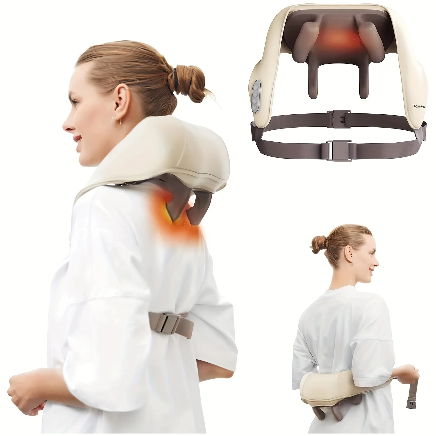 Neck Massager For Pain Relief Deep Tissue, 5D Kneading Massage Pillow For Neck, Back, Shoulder With Heat, Holiday Gifts For Wome
Neck Massager For Pain Relief Deep Tissue, 5D Kneading Massage Pillow For Neck, Back, Shoulder With Heat, Holiday Gifts For Wome