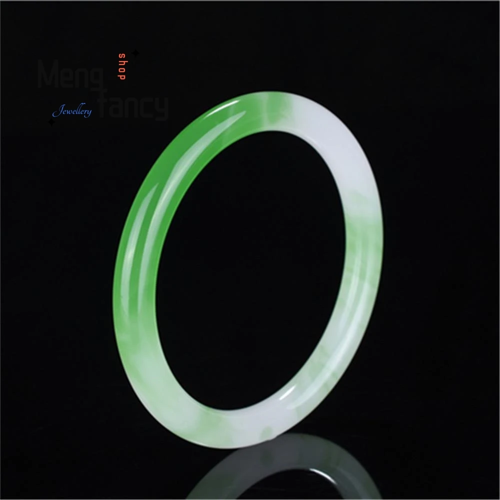 Natural Hetian Jade Semi-green Floating Flower Bangle Elegant Exquisite High-grade Luxury Quality Fashion Jewelry Holiday Gift
Natural Hetian Jade Semi-green Floating Flower Bangle Elegant Exquisite High-grade Luxury Quality Fashion Jewelry Holiday Gift