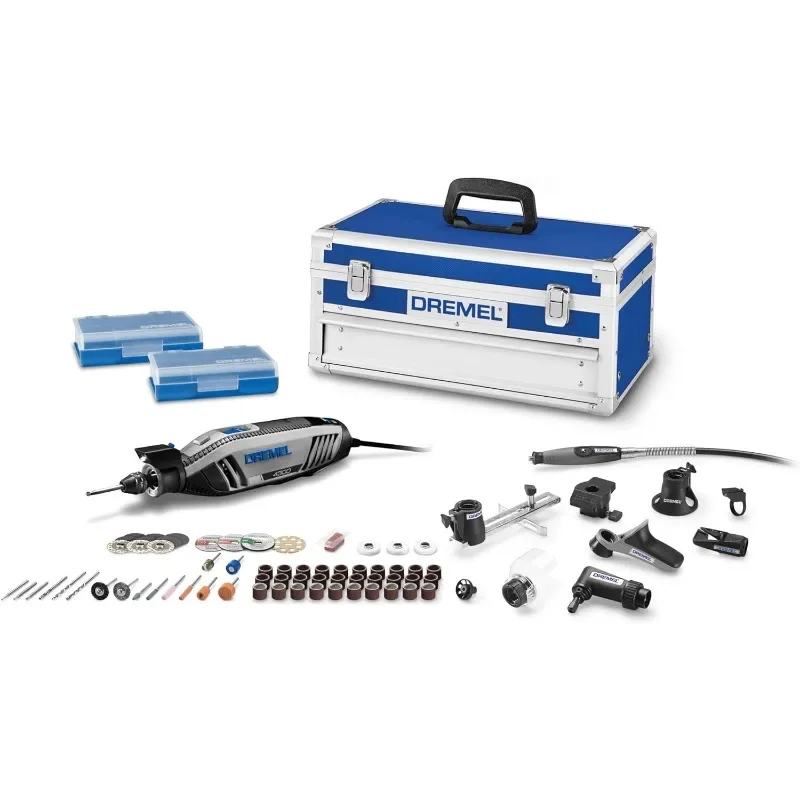Dremel 4300-9/64 Versatile Corded Rotary Tool Kit with Flex Shaft and Hard Storage Case, High Power & Performance
Dremel 4300-9/64 Versatile Corded Rotary Tool Kit with Flex Shaft and Hard Storage Case, High Power & Performance