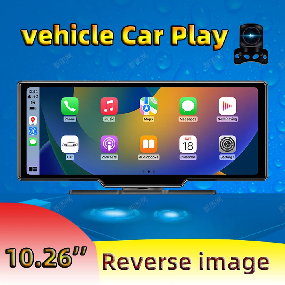 

Multi-language Car Video Recorder 10.26in Car Rearview Camera Mobilephone APP Control Car Multi-media Player BT FM AUX Console