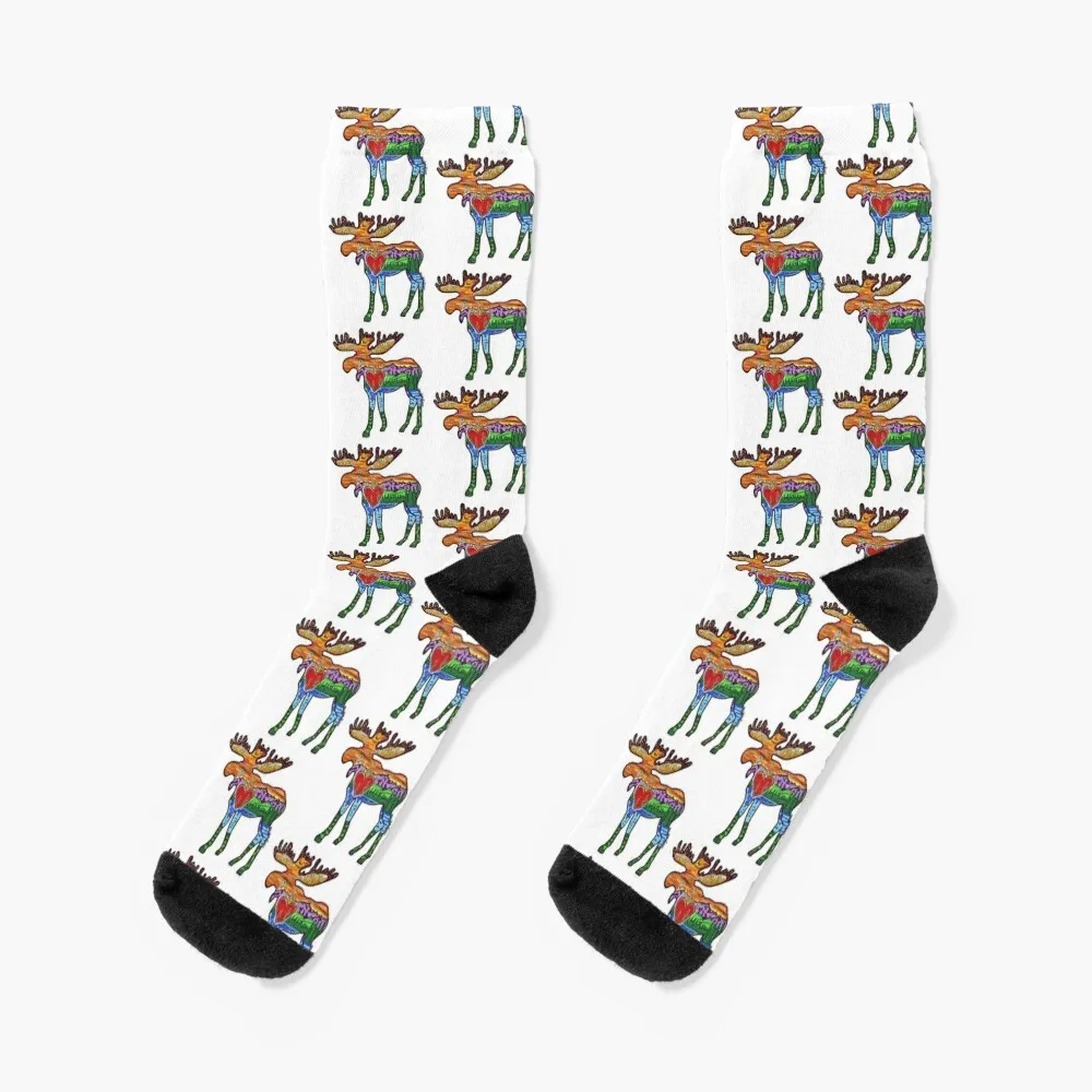 Heart Afire Moose Socks christmas gift Men's Ladies Socks Men's
Heart Afire Moose Socks christmas gift Men's Ladies Socks Men's