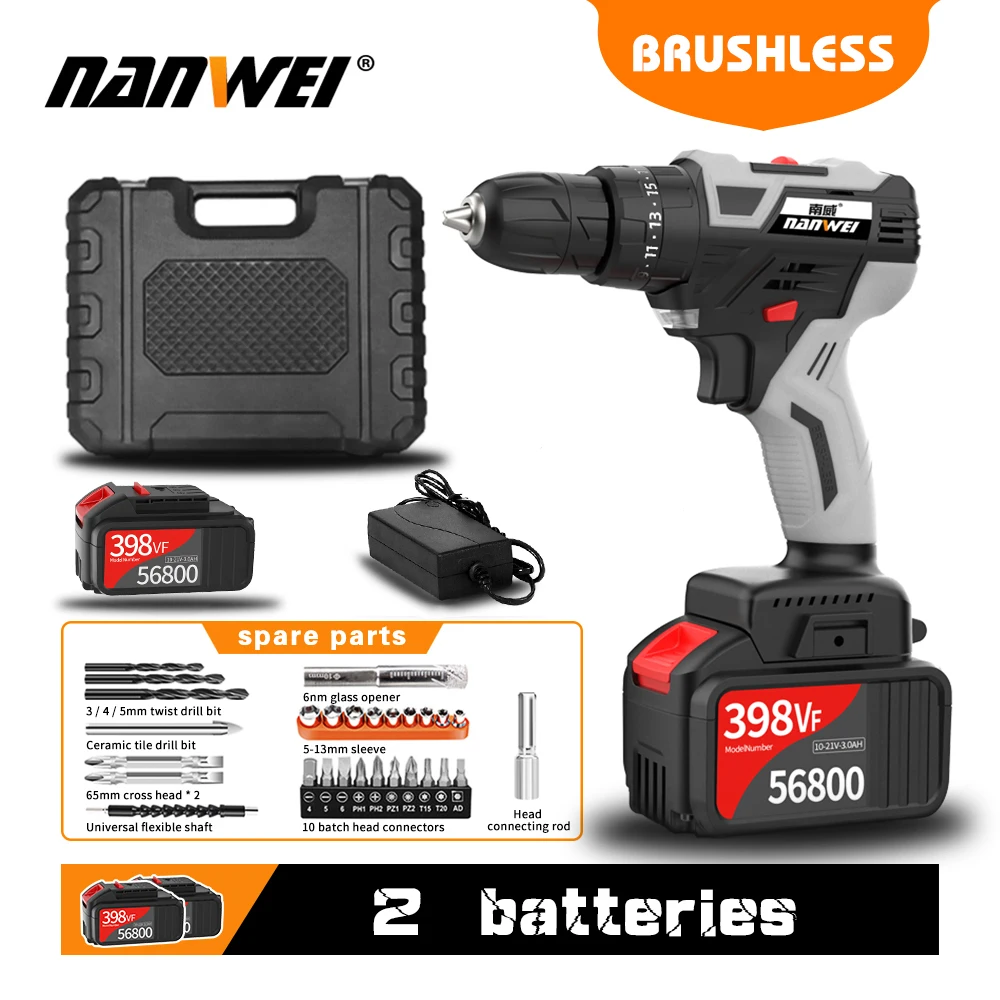 Impact Cordless Drill Brushless Cordless Drill Impact Brushless Power Tools Hammer Drill
Impact Cordless Drill Brushless Cordless Drill Impact Brushless Power Tools Hammer Drill
