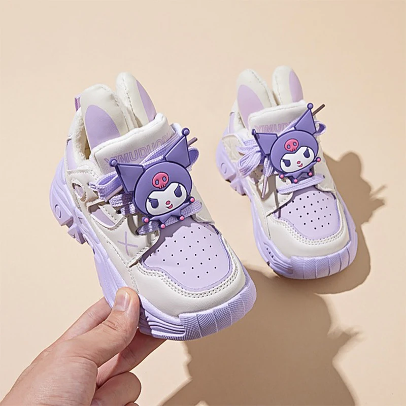 Sanrio Kuromi Cotton Shoes Kawaii Cute Children Winter Plush Sneakers Warm Thickening Non-Slip Snow Boots for Kids Girls Gifts
Sanrio Kuromi Cotton Shoes Kawaii Cute Children Winter Plush Sneakers Warm Thickening Non-Slip Snow Boots for Kids Girls Gifts