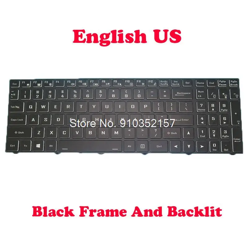 Backlit Keyboard For CLEVO NP55DE NP55HH NP55HJ NP55HK NP55HP NP55PNH NP55PNJ NP55PNK NP55PNP English US
Backlit Keyboard For CLEVO NP55DE NP55HH NP55HJ NP55HK NP55HP NP55PNH NP55PNJ NP55PNK NP55PNP English US