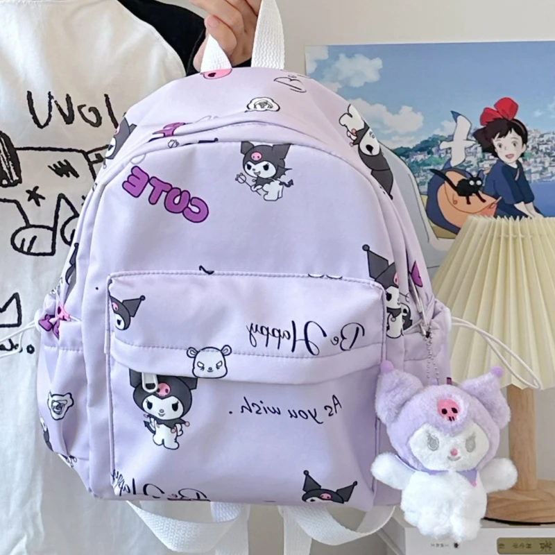 Новый универсальный мультяшный рюкзак Sanrio Kuromi Kawaii Повседневный изысканный вместительный дорожный рюкзак для девочек подарок на день рождения
Новый универсальный мультяшный рюкзак Sanrio Kuromi Kawaii Повседневный изысканный вместительный дорожный рюкзак для девочек подарок на день рождения