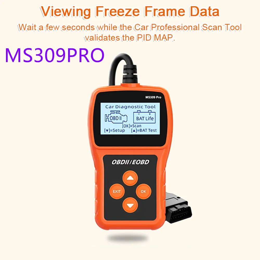 MS309PRO OBD Automotive Battery Lifespan Tester Car Professional Scan Tool Automobile Code Reader PCM Data Car Fault Detector
MS309PRO OBD Automotive Battery Lifespan Tester Car Professional Scan Tool Automobile Code Reader PCM Data Car Fault Detector
