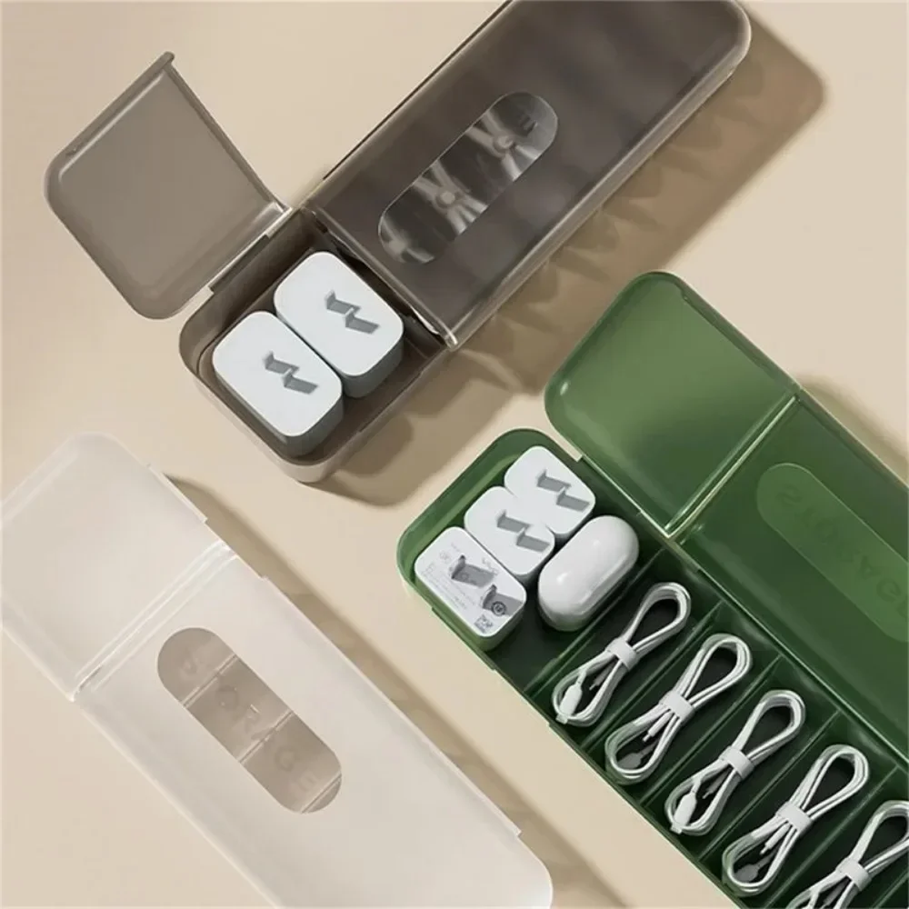 New With 7 Compartments Organizer Charger Cord Storage Box Data Cable Storage Case Reusable Cable Storage Box For Home Travel
New With 7 Compartments Organizer Charger Cord Storage Box Data Cable Storage Case Reusable Cable Storage Box For Home Travel
