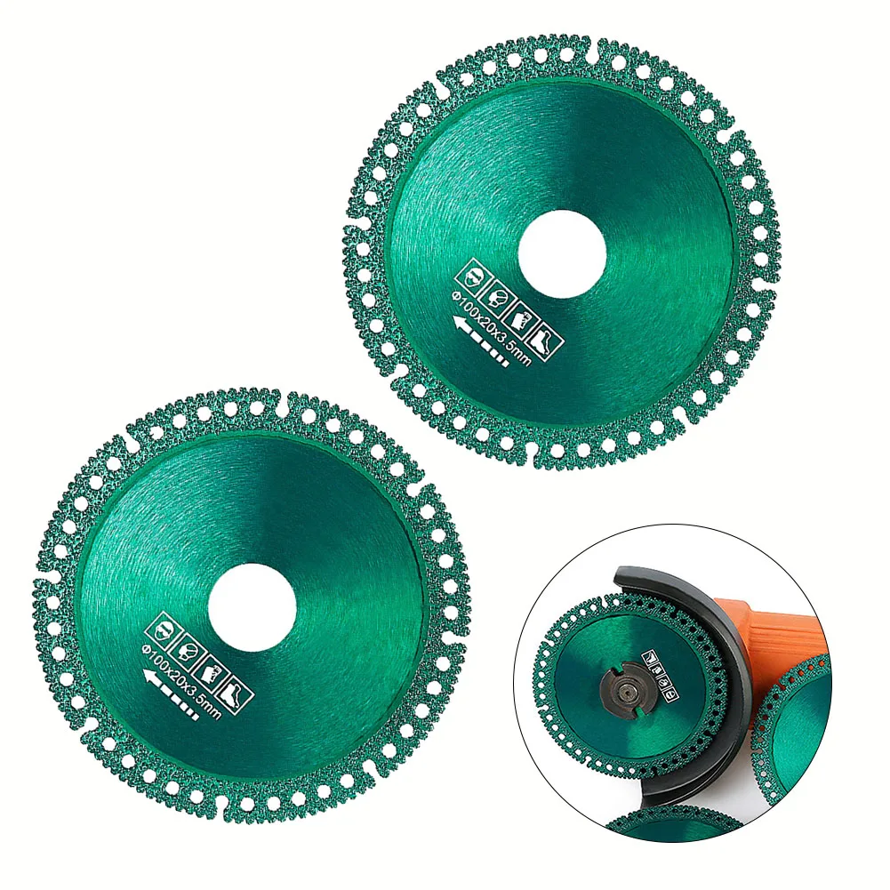2PCS 100mm Composite Multifunctional Cutting Saw Blade Ultra-thin Saw Blade For 100-type Angle Grinder And Stone-cutting Machine
2PCS 100mm Composite Multifunctional Cutting Saw Blade Ultra-thin Saw Blade For 100-type Angle Grinder And Stone-cutting Machine