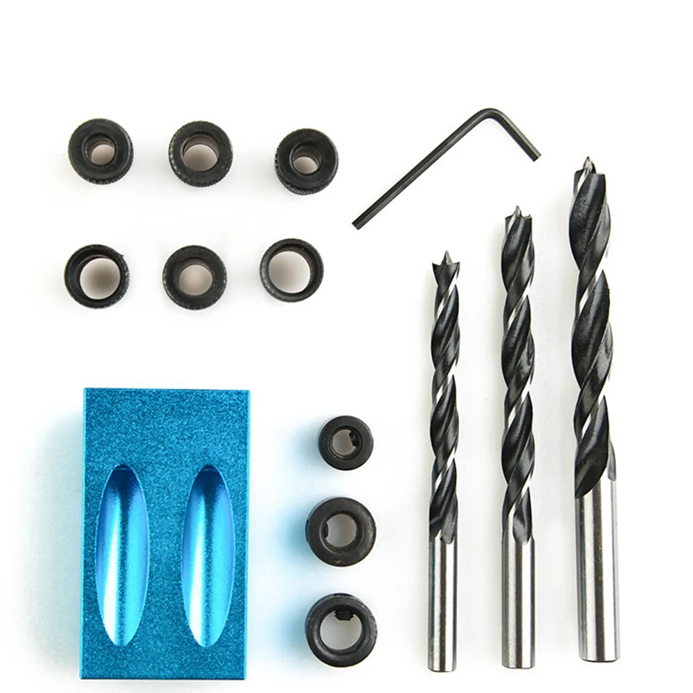 14pcs 15 Degree Oblique Hole Locator Angle Woodworking Drill Bits Pocket Hole Jig Carpentry Workshop Equipment Power Tools
14pcs 15 Degree Oblique Hole Locator Angle Woodworking Drill Bits Pocket Hole Jig Carpentry Workshop Equipment Power Tools
