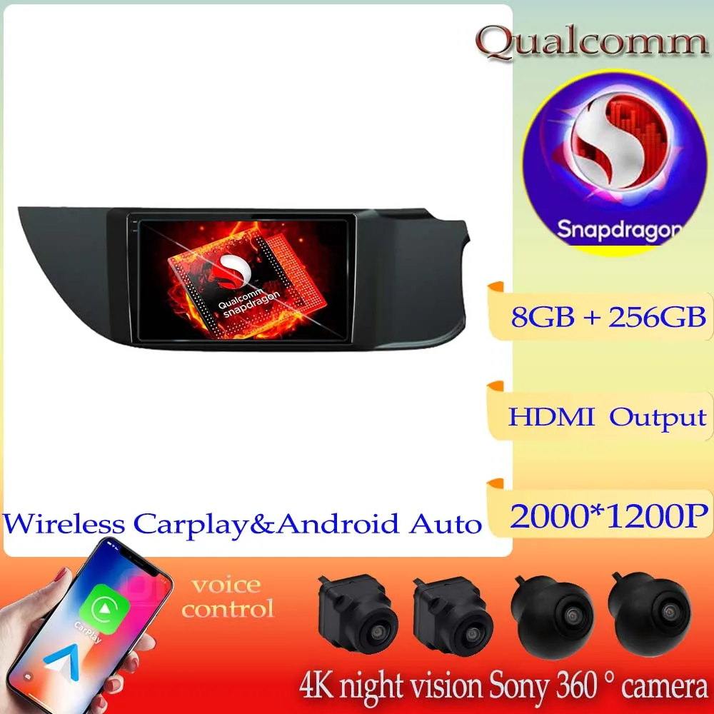 

Android 13 Qualcomm Snapdragon автомобильный радиоприемник NO 2DIN DVD для SUZUKI Alto K10 2015-2021 мультимедийный видеоплеер GPS-навигация стерео