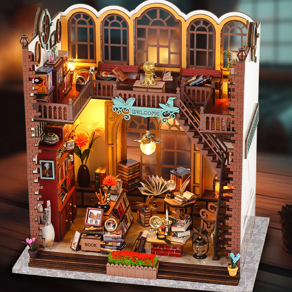 Street Tiny Library House DIY Miniature Dollhouse For Creative Minds Greenhouse Building Room Kit
Street Tiny Library House DIY Miniature Dollhouse For Creative Minds Greenhouse Building Room Kit