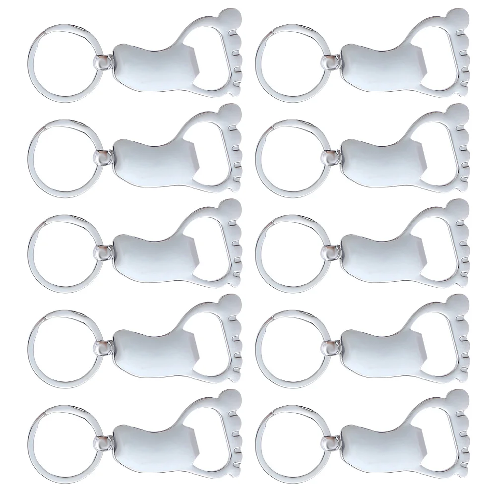 Baby Foot Shaped Beer Wine Bottle Opener Portable Keychain Key Ring Baby Shower Baptism Souvenir Gift
Baby Foot Shaped Beer Wine Bottle Opener Portable Keychain Key Ring Baby Shower Baptism Souvenir Gift