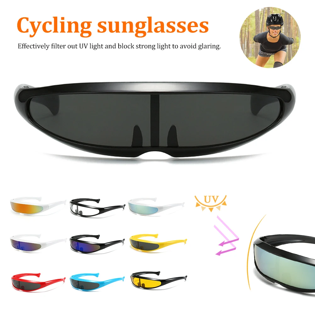 UV400 Futuristic Mirrored Visor Sunglasses Outdoor Sports Accessories Laser Eyeglasses Mtb Road Cycling Skiing Diy Party
UV400 Futuristic Mirrored Visor Sunglasses Outdoor Sports Accessories Laser Eyeglasses Mtb Road Cycling Skiing Diy Party