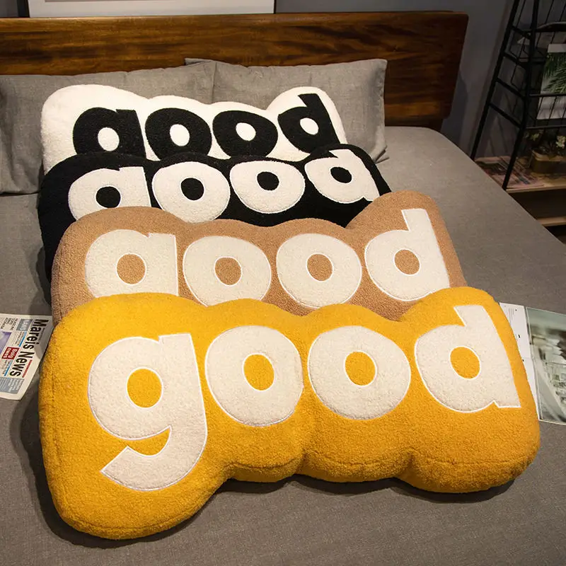 Ins Long Letter GOOD Cushion Plush Pillows For Pregnancy Office Desk Back Bay Window Living Room Decoration Sofa Car Dorms Gift
Ins Long Letter GOOD Cushion Plush Pillows For Pregnancy Office Desk Back Bay Window Living Room Decoration Sofa Car Dorms Gift